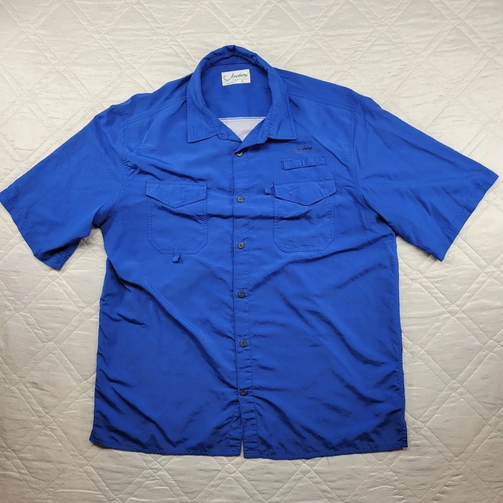Jawbone Tackle Co dark blue fishing shirt size XL